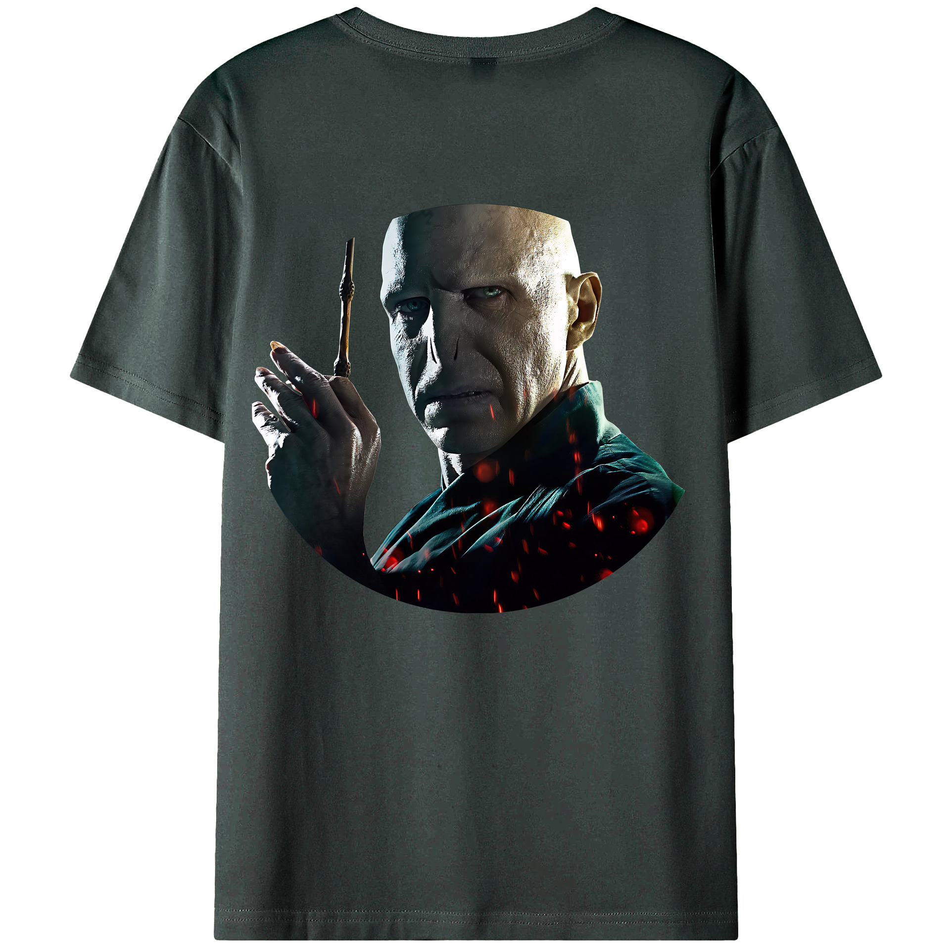 （画像用） Harry Potter ハリー・ポッターシリーズ 綿100％ メンズ半袖Tシャツ（バックプリント） 通気性